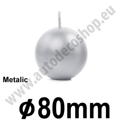 Svíčky - koule METALIC, Ø 8 cm (1 ks)