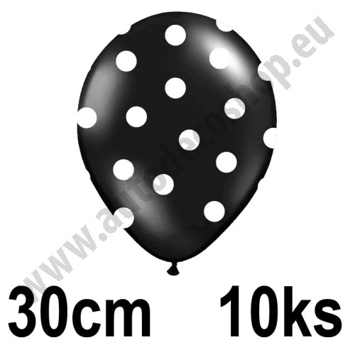Balonky s puntíky - Ø 30 cm  ( 10 ks/bal )