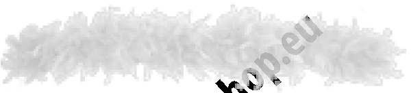 Péřové dekorační boa 180cm - bílá (1ks)