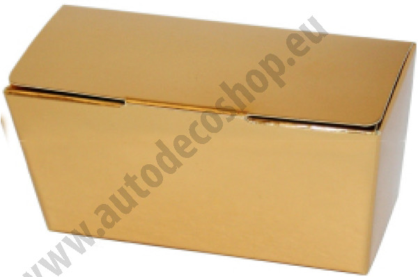 Luxusní krabičky na 250 g čokolády - zlatá (25 ks/bal)