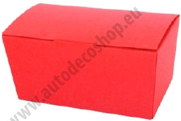 Luxusní krabičky na 250 g čokolády - červená (25 ks/bal)