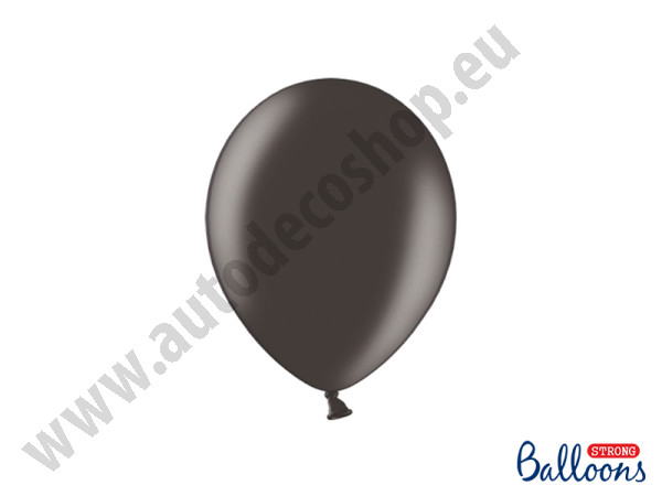 Balonek METALIK - Ø25 cm - černá ( 100 ks / bal )