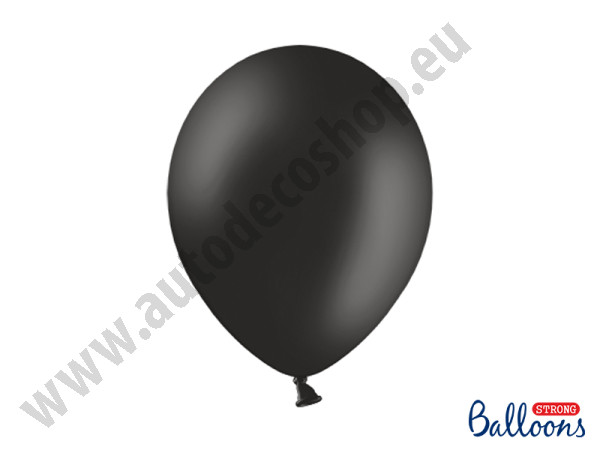 Balonek pastelový - Ø30 cm - černá ( 100 ks / bal )