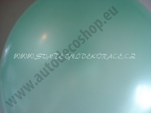 Balonek perleťový - Ø 32 cm - sv. zelená  (1 ks)