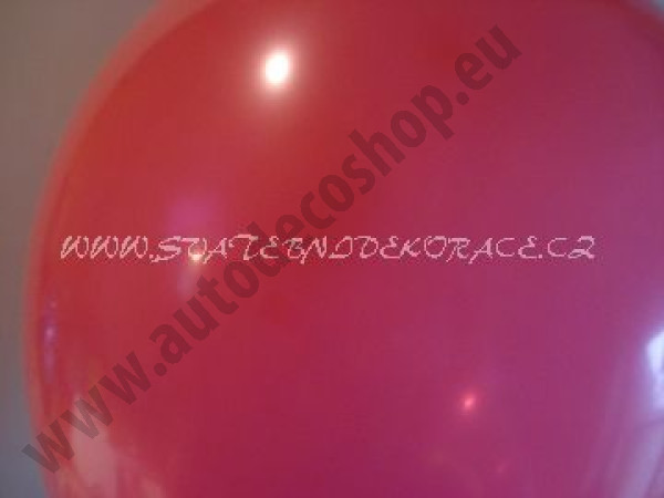 Balonek pastelový - Ø 30 cm - tmavě červená  (1 ks)