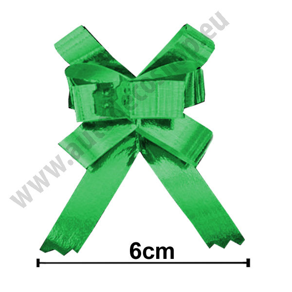Stahovací mašle Basic 1/25 METAL - zelená (1 ks)