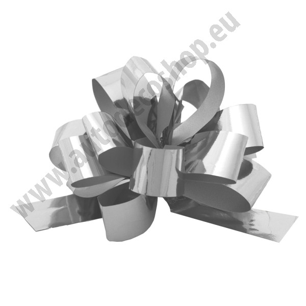Stahovací kokarda Pom Pom 2/80 METAL - stříbrná (50 ks/bal)
