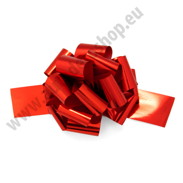Stahovací kokarda Pom Pom 5/150 METAL - červená ( 1 ks )