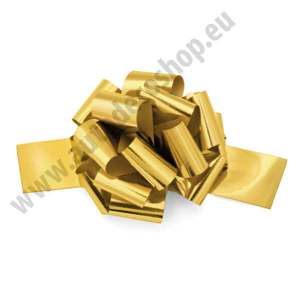 Stahovací kokarda Pom Pom 5/150 METAL - středně zlatá ( 1 ks )