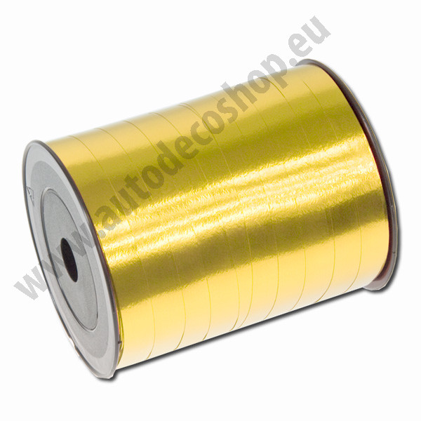 Vázací metalické stužky - střední zlatá