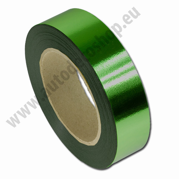 Dekorační stuha METAL - 30 mm / 50 Yd - tmavě zelená (1 ks)