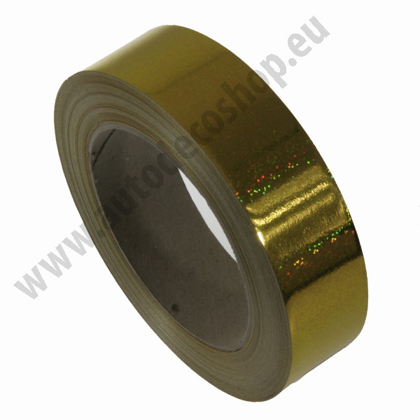 Ozdobná stuha LASER 20 mm / 50 Yd - zlatá (1 ks)