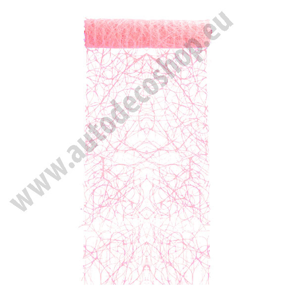 Vlizelinový aranžerský pás sisalový, 30 cm - růžová (5 m/rol)