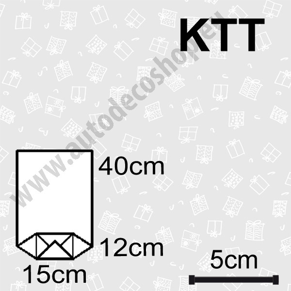 Sáček KTT 15x12x40cm - malé dárečky (25ks/bal)