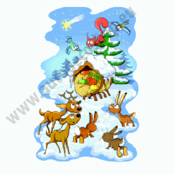 Mikulášské a vánoční sáčky 18 x 40 cm - zvířátka (10 ks/bal)