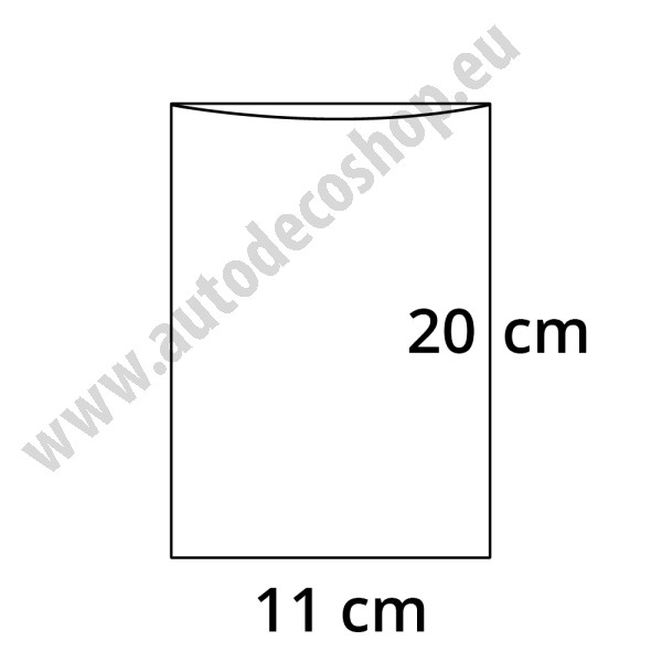PP sáček plochý bez RZ - 110 x 200 mm - 30 my (100 ks/bal)