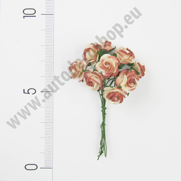 Dekorační přízdoba - růže Ø15mm (100ks/bal)