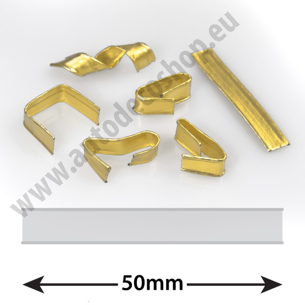Pásky CLIPBAND - zlatá - 50 mm  (1000 ks)