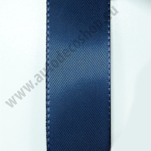 Taftová stuha - tmavá modrá (40 mm, 50 m/rol)