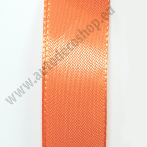 Taftová stuha - oranžová (15 mm, 50 m/rol)
