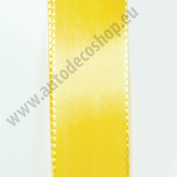 Taftová stuha - žlutá (25 mm, 50 m/rol)