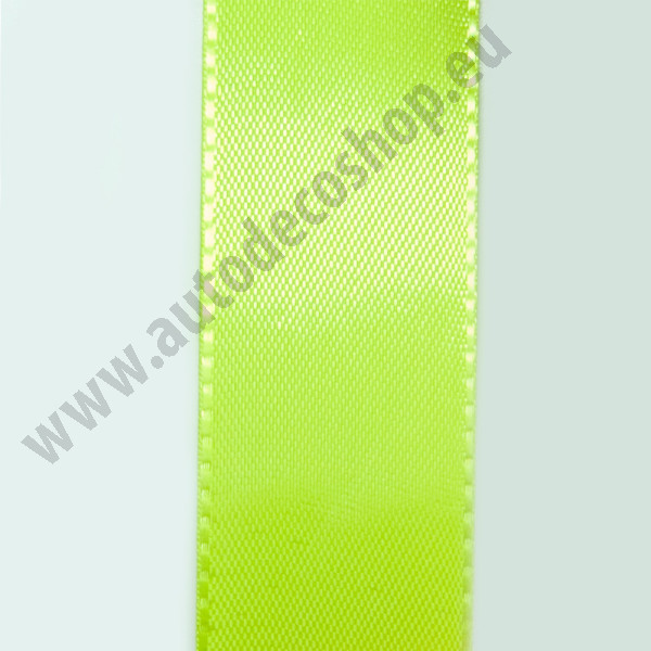 Taftová stuha - žlutozelená (25 mm, 50 m/rol)