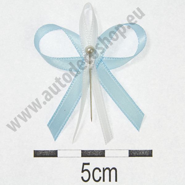 Svatební vývazky Ø 4,5cm - světle modrá (10ks/bal)