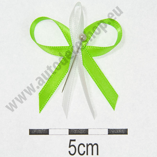 Svatební vývazky Ø 4,5cm - světle zelená (10 ks/bal)
