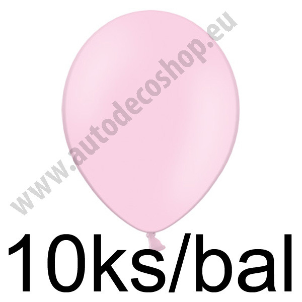 Balonek pastelový -  Ø30cm - růžová (10 ks/bal)