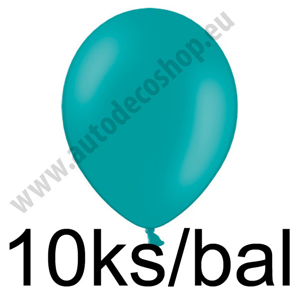 Balonek pastelový -  Ø30cm - tyrkys (10 ks/bal)