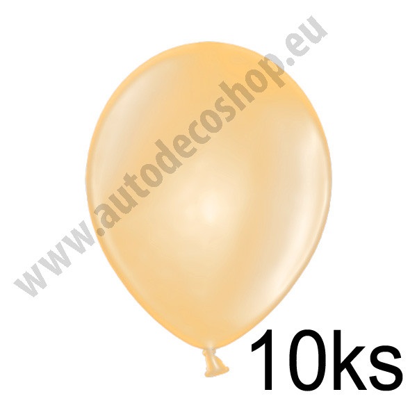 Balonek METALIK -  Ø25 cm - lososová (10 ks/bal)