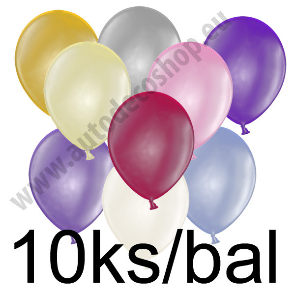 Balonky METALIK -  Ø25 cm (10 ks/bal)