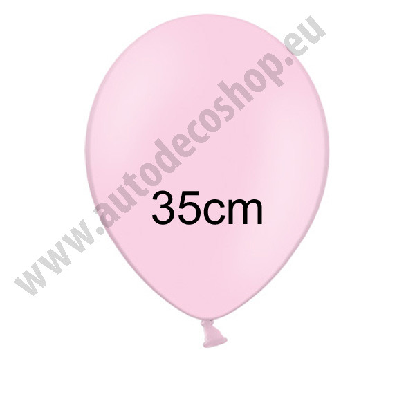 Balonek pastelový - Ø35 cm - růžová (100 ks/bal)