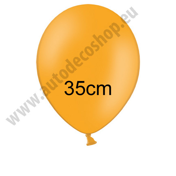 Balonek pastelový - Ø35 cm - oranžová (100 ks/bal)