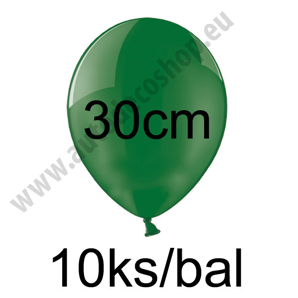 Balonek KRYSTAL - Ø30cm - zelená (10 ks/bal)