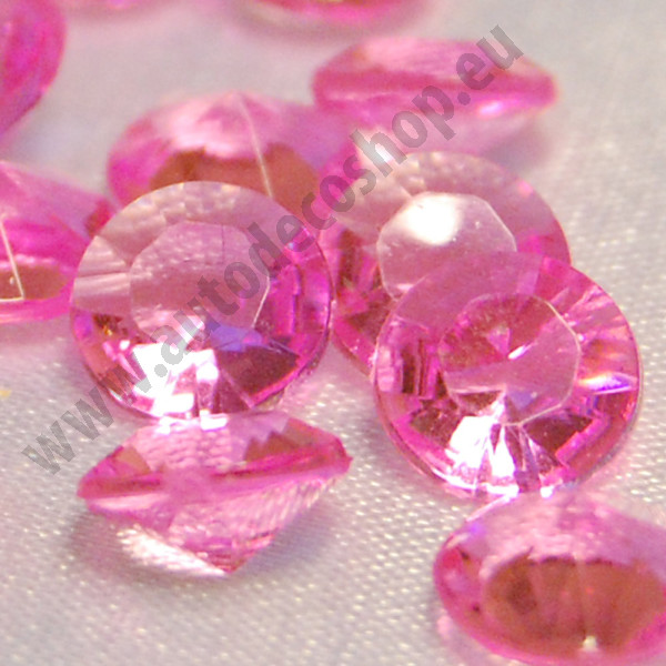 Diamantky Ø 8 mm - růžová (cca 380 ks/bal)