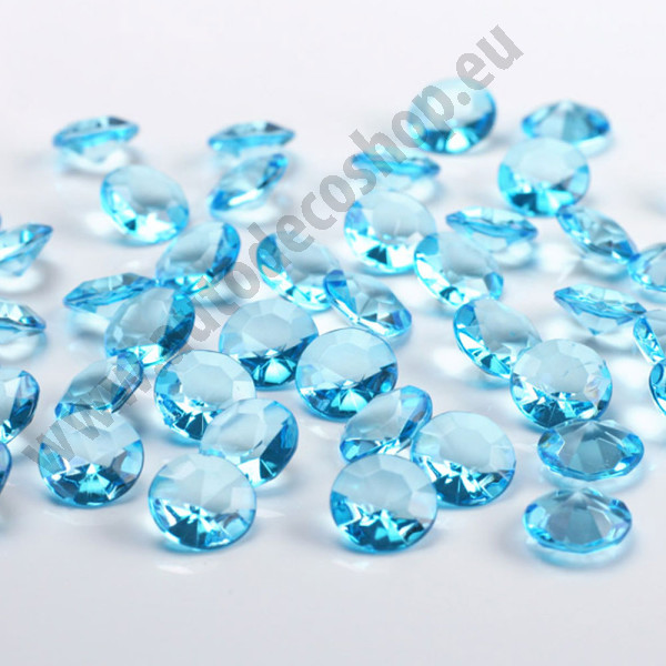 Diamantky, Ø12 mm - tyrkysová  (100 ks/bal)