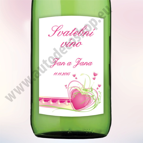 Etiketa na víno LOTOS 5,5 x 8 cm  (9 ks/bal)