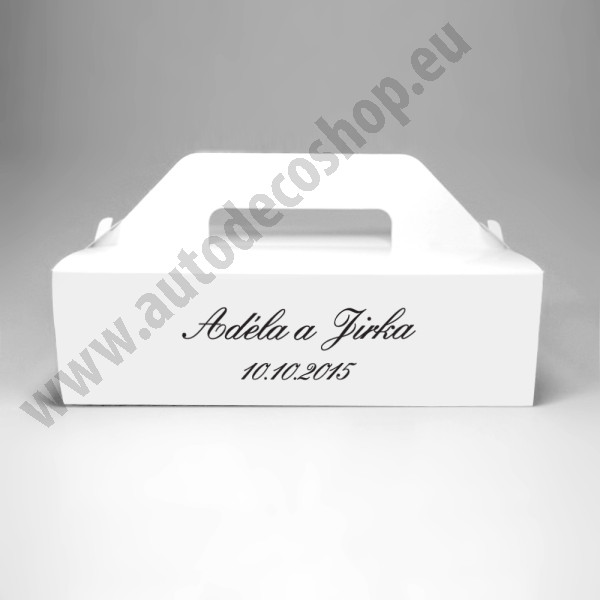Krabice na výslužku s potiskem PORTRÉT (1 ks)