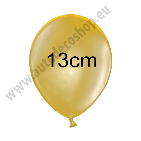 Balonek METALIK - Ø 13 cm - zlatá (1 ks)