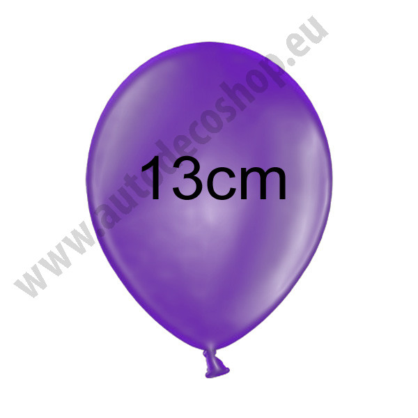 Balonek METALIK - Ø 13 cm - fialová (1 ks)