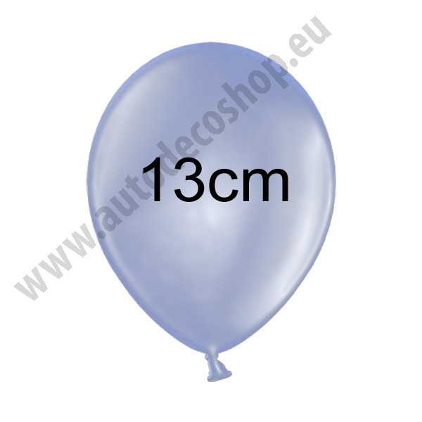 Balonek METALIK - Ø 13 cm - sv. modrá (1 ks)