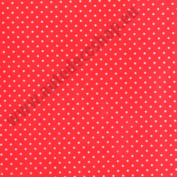 Vlizelín červený s puntíky 50 cm (10 m/ks)