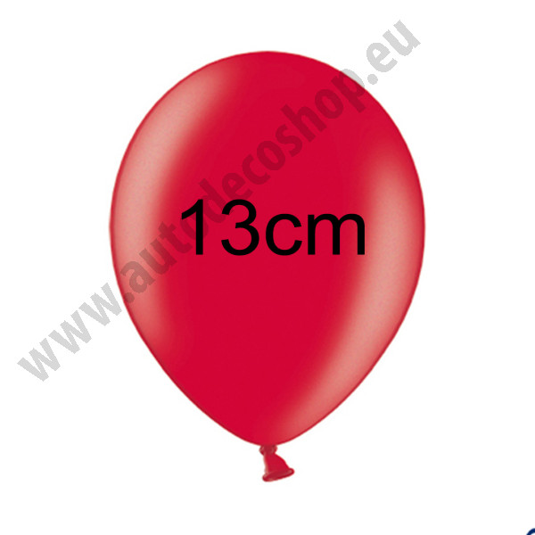 Balonek METALIK - Ø 13 cm - červená (1 ks)