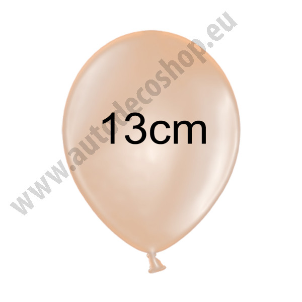 Balonek METALIK - Ø 13 cm - lososová (1 ks)