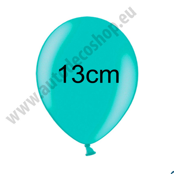 Balonek METALIK - Ø 13 cm - tyrkysová (1 ks)