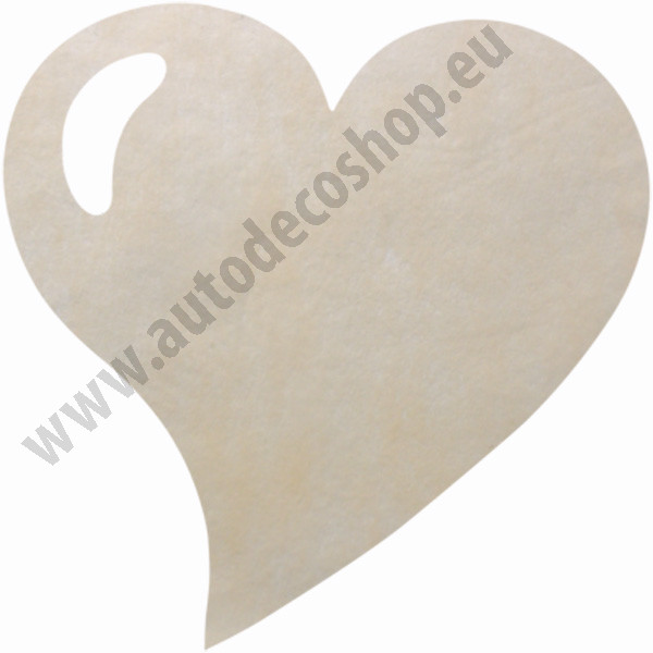 Svatební prostírání z vlizelínu - srdce 38x38cm - krémová (50ks/bal)