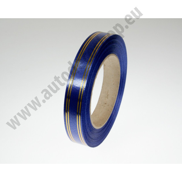 Stuhy se zlatými pásky - 20 mm/ 50 Yd GOLDLINE - tm.modrá GL04 (1 ks)