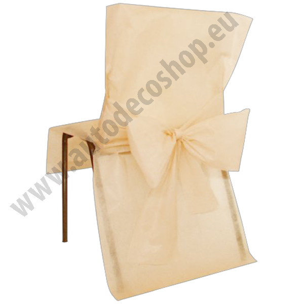 Svatební potah na židle 50x95cm - krémová ( 10 ks/bal )