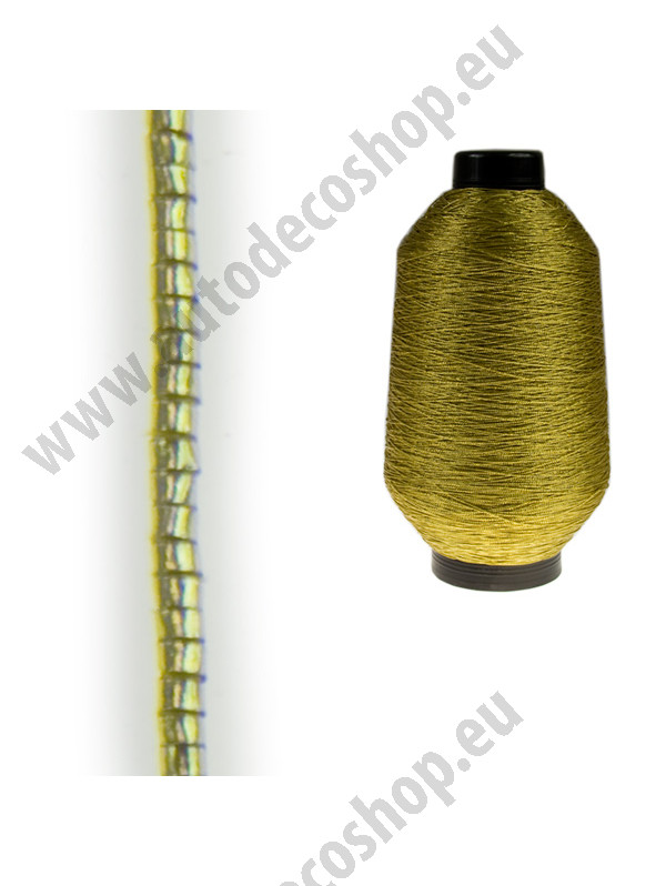 Ozdobná elastická gumička GUMILA - zlatá (1,2mm, 1250m/ks)